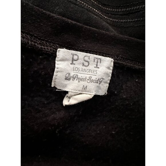 PST Project Social T black L/S cropped sweatshirt NYC on front Medium - Picture 3 of 3